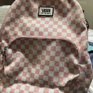 Vans Off The Wall Backpack Pink and White